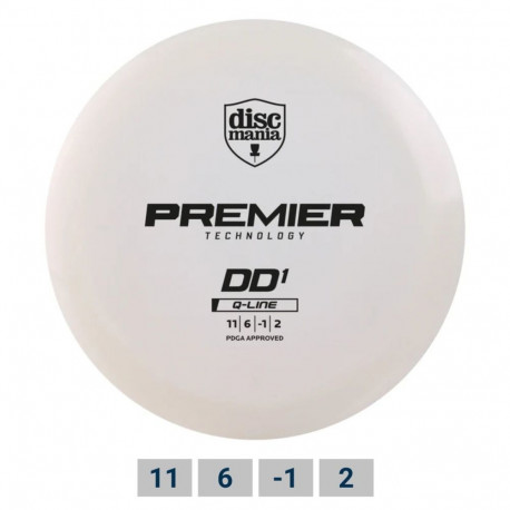 Discgolf DISCMANIA Distance Driver Q-LINE PREMIER DD1 White 11/6/-1/2