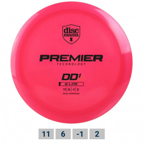 Discgolf DISCMANIA Distance Driver Q-LINE PREMIER DD1 Salmon Pink 11/6/-1/2