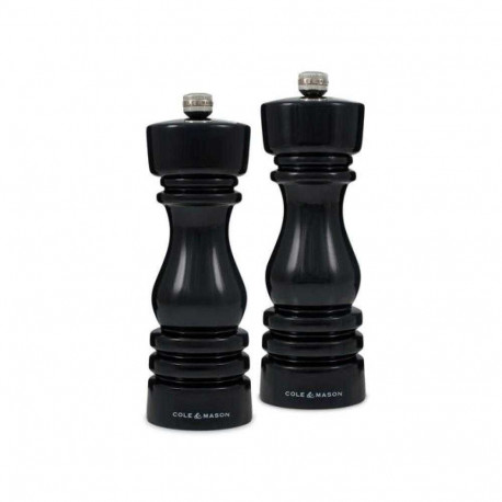 Cole and Mason London Pepper/Salt Set 18cm Black