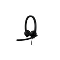 Logitech H570e Stereo MS Teams Wired Headset USB-A, Black