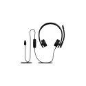 Logitech H570e Stereo MS Teams Wired Headset USB-A, Black