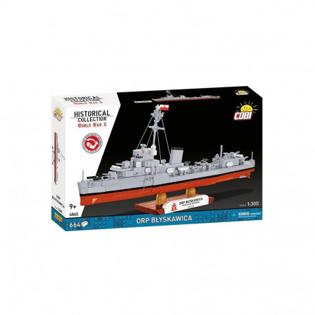 ORP Błyskawica Building Blocks Set - 664 Pieces
