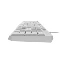 Keyboard Nautilus US slim white