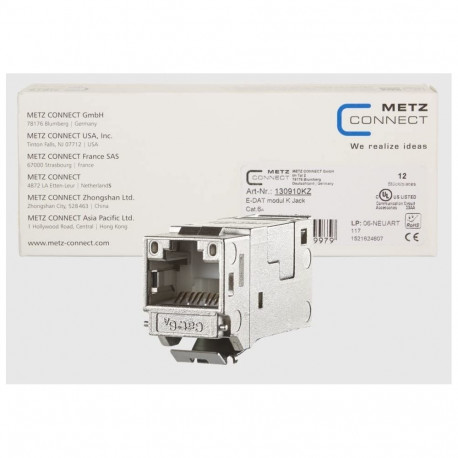 METZ CONNECT RJ45 pistik 130910KZ, hõbedane