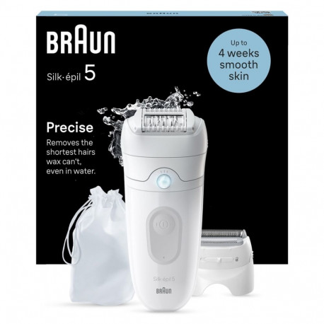 Braun epilaator Silk-épil 5 5-041 28 pintsetti, valge