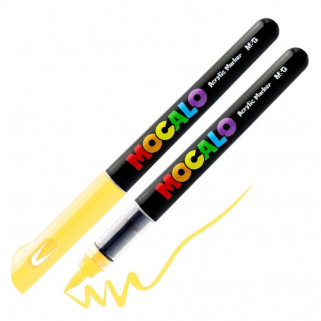 M&G Mocalo akrüülmarker pintselotsaga - Yellow 400