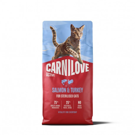 Carnilove Active Salmon & Turkey Adult Sterilised cat food 6kg