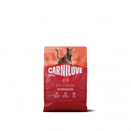Carnilove Active Beef & Venison Adult Sterilised cat food 2kg