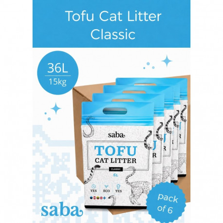 SABA unscented tofu cat litter 36L