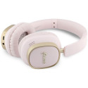 Wireless headphones Guess ENC Rectangle Metal Script pink