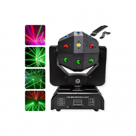 LIGHT4ME ATLAS ruchomy multiefekt świetlny 4w1 LED