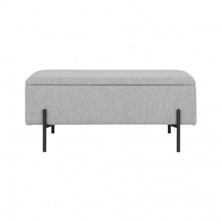BENCH WITH STORAGE LIGHT GREY