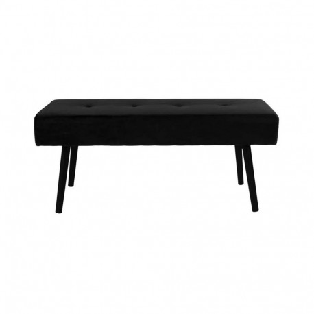 BENCH VELVE BLACK BLACK LEGS