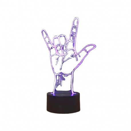 ZD98I Lampka nocna ręka 3d led