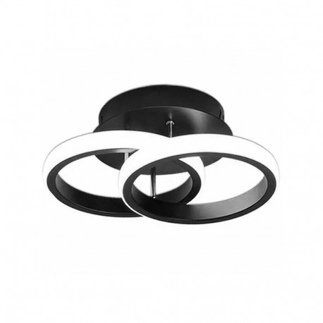 ZD110 Lampa żyrandol plafon led czarna
