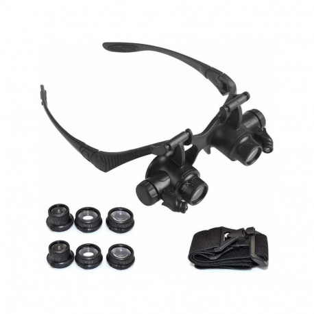 AG480B Okulary powiększające led 25x