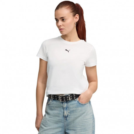 Koszulka damska Puma Ess Centered Cat Logo Tee biała 692916 02 S