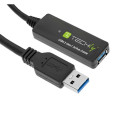 Techly USB-kaabel ICUR30100G USB 3.2 Gen 1 (3.1 Gen 1) 10m USB A, must