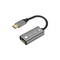 Techly USB graafikaadapter IADAP-USBC-HDMI8 7680x4320pixels, must, hõbe