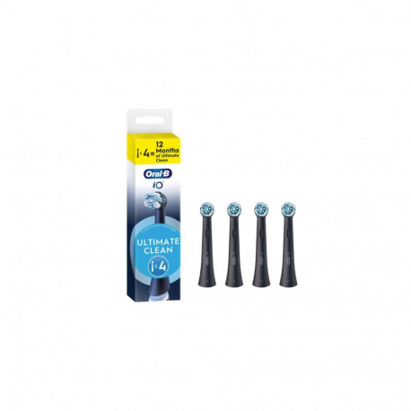 Oral-B iO Ultimate Clean x4 Toothbrush heads, Black