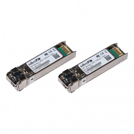 Mikrotik SFP/SFP+/SFP28 BiDi: XS+2733LC15D network transceiver module Fiber optic 25000 Mbit/s LC 13