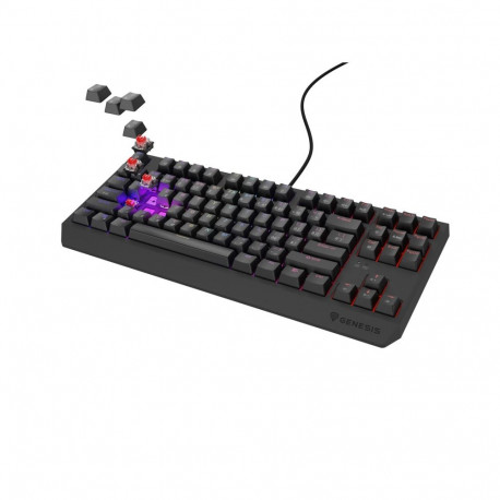 GENESIS klaviatuur Thor 230 TKL CZ SV Outemu Red