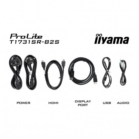 Iiyama monitor ProLite T1731SR-B2S 43.2cm (17") 1280 x 1024 pixels SXGA LCD puuteekraaniga lauale pa