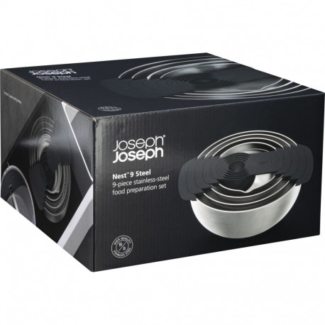 Joseph Joseph Nest 9 Plus Steel 100 Collection 95032 9 el. srebrny