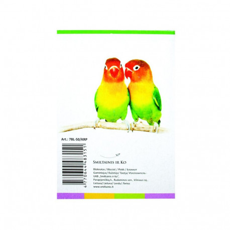 Glued notepad, squares, A7, 50 sheets