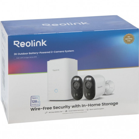 Reolink Hub 1 + 2x Argus Series B310 Außenkamera mit Akku