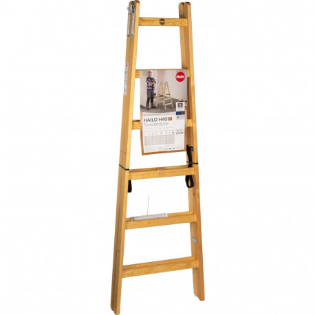 Hailo redel H40 StandardLine 2x6 puidust kahepoolne