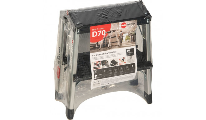 Hailo Master D70 2 x 2 Step Folding Stool