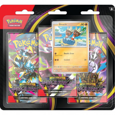 Trading Card Game - Pokémon Mega Evolution Pitch Black 3-Pack Blister Binacle