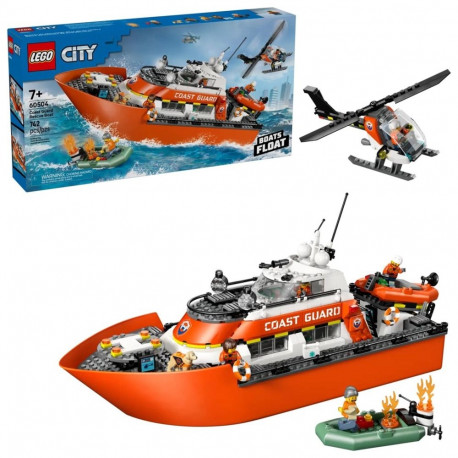 LEGO komplekt 60504 rannikukaitse päästepaat ja helikopter