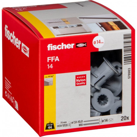 Fischer ankrud FFA 14 gaasbetoonile 20pcs