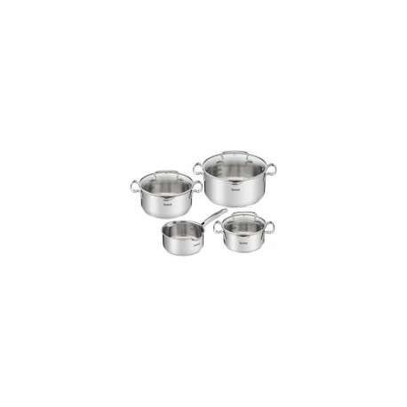 TEFAL pottide komplekt Duetto+ G719S734 7-osaline nõudepesumasinas pestav kaan komplektis, roostevab