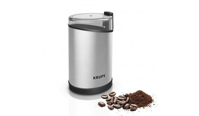 Krups kohviveski GX204D 200W kohviubade mahutavus 85g kaane ohutuslüliti tasside arv 12, hõbedane