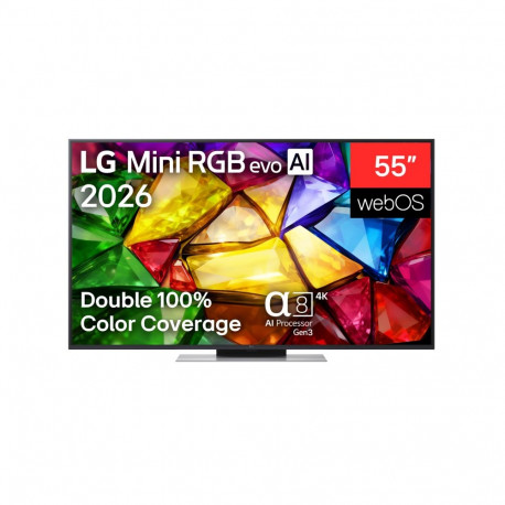 LG nutiteler 55MRGB87B3B 55 4K evo AI mini RGB webOS UHD, must