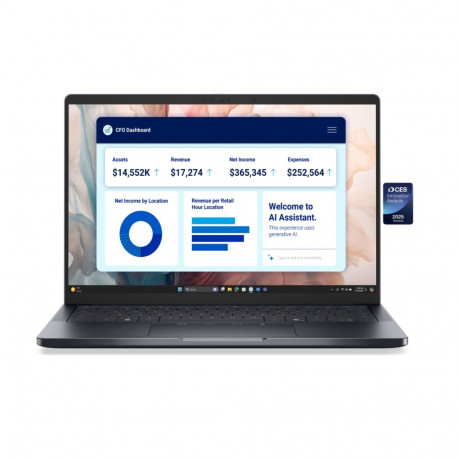 Dell sülearvuti Pro Premium 14 PA14250 14" FHD+ peegeldusvastane Intel Core Ultra 7 266V 16GB LPDDR5