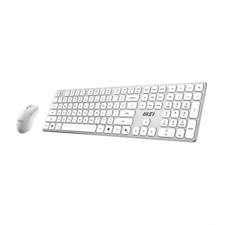 MSI FORGE K210 WIRELESS COMBO WHITE US | Keyboard and Mouse Set | Wireless | Mouse included | US | W