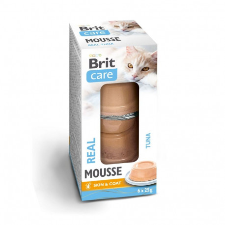 Brit Care Mousse Real Tuna wet food for cats 6x25g
