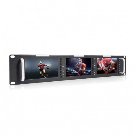 Monitor - Feelworld T51 Plus H 2RU Rackmount 3x5.5" Full HD HDMI CVBS