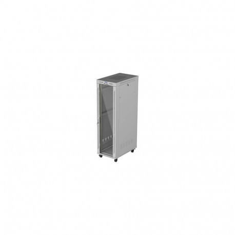 Serverikapp 19-inch 42U 600x1000 põrandaseisev klaasukse LCD (tasapakis), hall