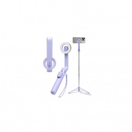 Spigen Universal Lifestyle and Travel Selfie Stick Tripod (MagFit) S571W Lavender