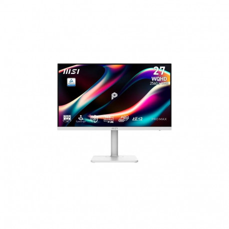 MSI PRO MAX 271QPHW E14 computer monitor 68.6 cm (27") 2560 x 1440 pixels Wide Quad HD LCD Whit