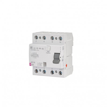 EFI-P4 40A/ 30MA/A DIFFERENTIAL CIRCUIT BREAKER 40A 4P 4M 30MA A 10KA