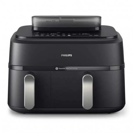 Philips kuumaõhufritüür 5000 series NA551/00 topelt 9L iseseisev 2750W, must, hõbedane