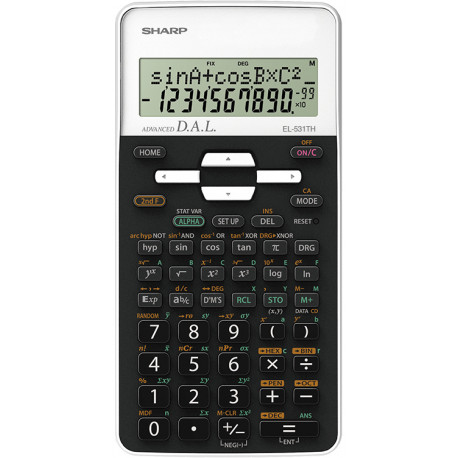 Sharp calculator Scientific EL-531TH-WH, white