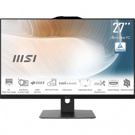 All-in-One Computer - MSI Modern AM272P 1M-1293XEU, Intel Core i5, 16 GB RAM, 512 GB SSD, Black