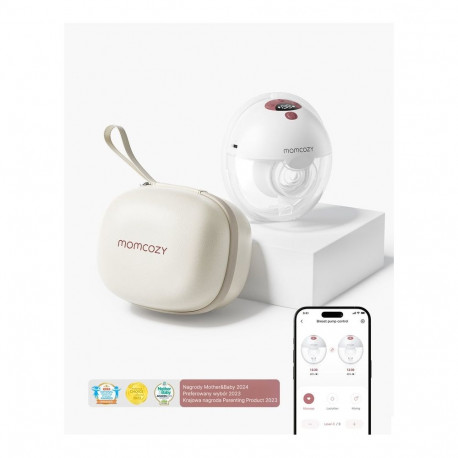 Momcozy M5 Breast pump with app control – Single set Red